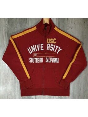 USC Trojans Track Jacket Men’s M Full Zip University Southern California #14